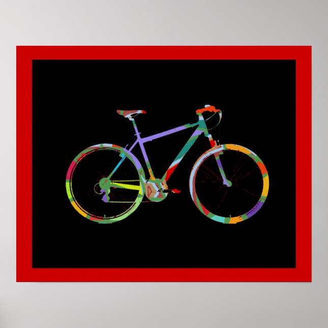 bike bikes print decor (Front)