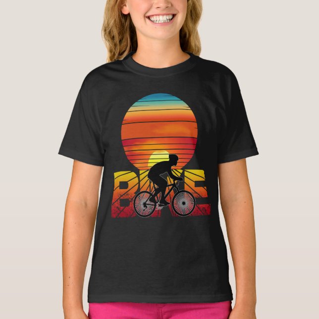 BIKE BIKING SUNSET T-Shirt (Front)