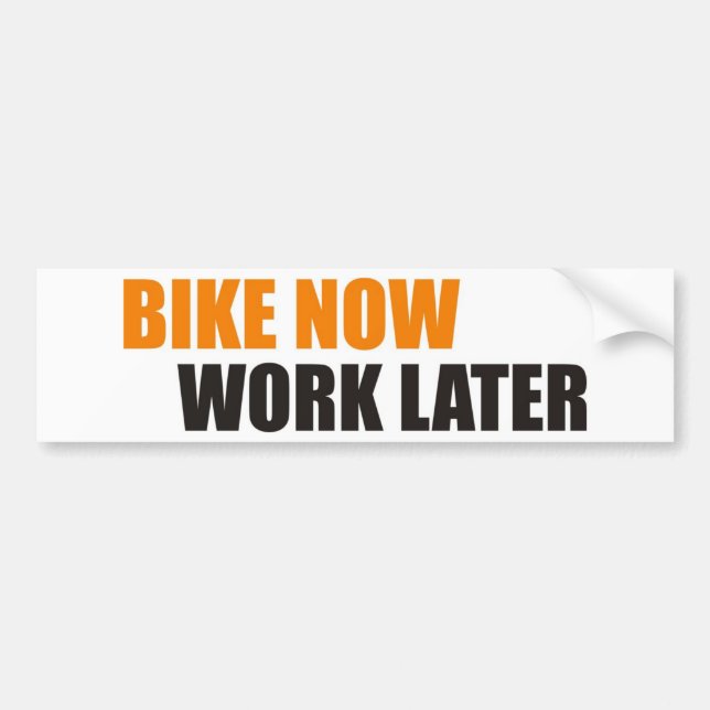 bike bumper sticker (Front)