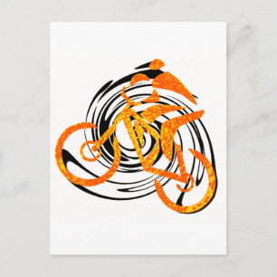 Bike Cool Grid Postcard