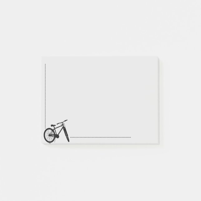 Bike Cycle Biking Cycling Silhouette Post-it Notes (Front)
