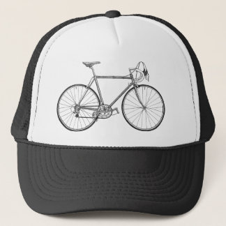bike cycle vintage old fashion cool school retro c trucker hat