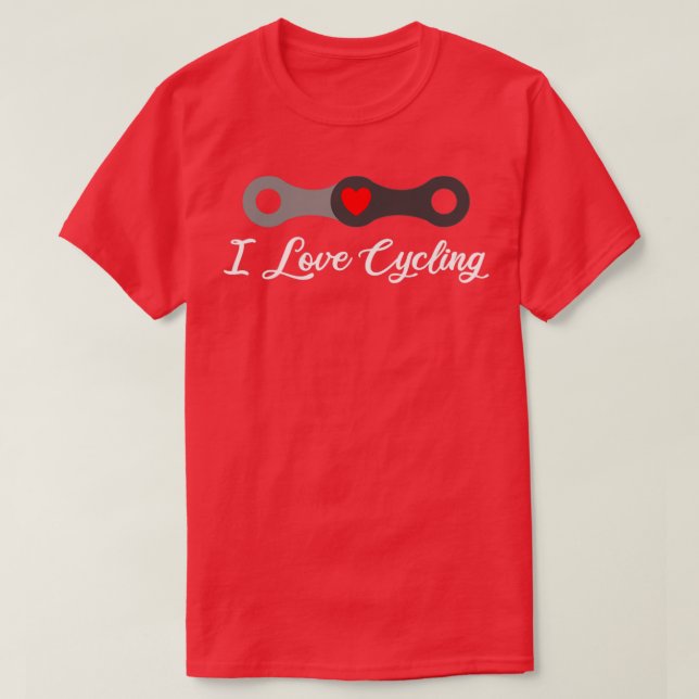Bike Cycling Bicycle Love Gift T-Shirt (Design Front)