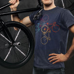 Bike - Cycling - Biking T-Shirt<br><div class="desc">Four colour bikes in circle. A cool idea for bicycle lovers</div>