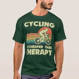 Bike Cycling Therapy Cyclist Mountain Bike Riding T-Shirt