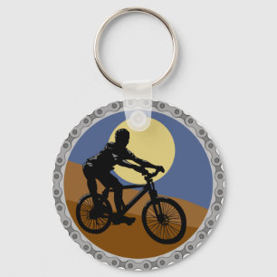 Bike Cyclist Design Key Ring