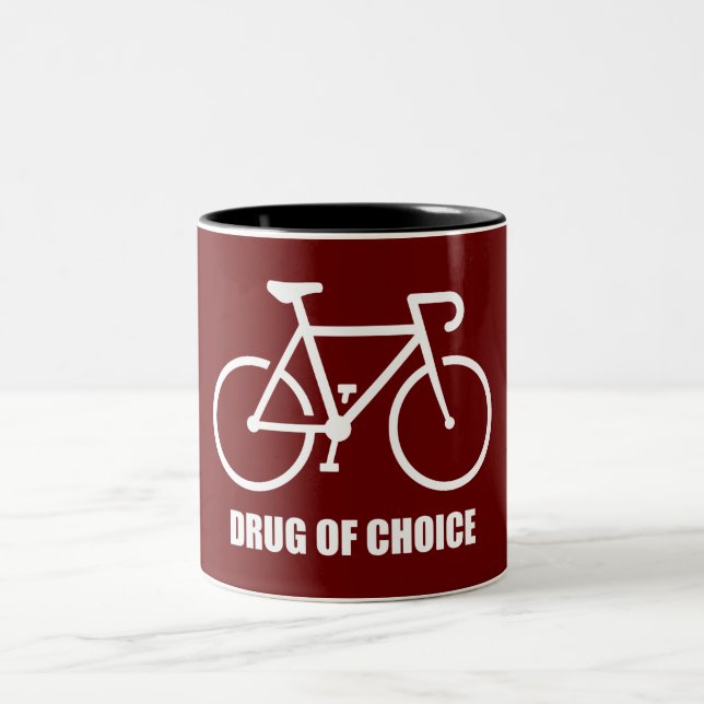 Bike, Drug Of Choice Two-Tone Coffee Mug (Center)