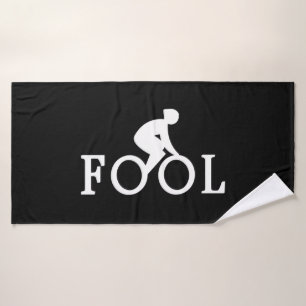 Bike Fool - Cyclist Fan Gift Bath Towel