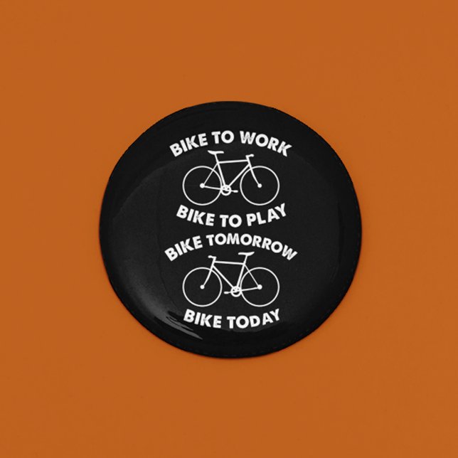 Bike Forever - Cool Cycling 6 Cm Round Badge (Creator Uploaded)