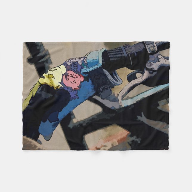 Bike Gear - Mountain-Bike Glove Fleece Blanket (Front (Horizontal))