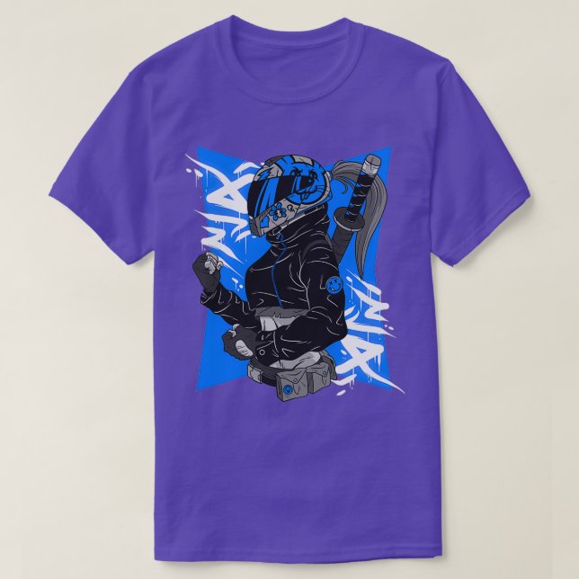 bike girl bike lovers girls blue T-Shirt (Design Front)