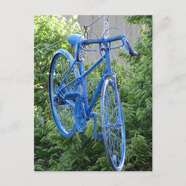 Bike Hanging Above the Street Postcard (Front)