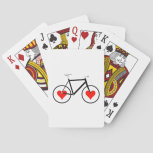 Bike Heart wheels Playing Cards