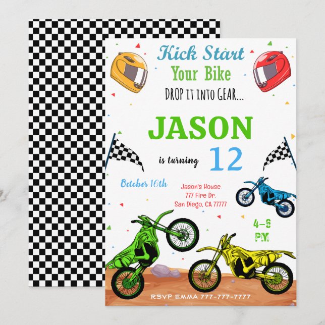 Bike Invitation  (Front/Back)