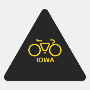 bike iowa, cycling iowa, college triangle sticker