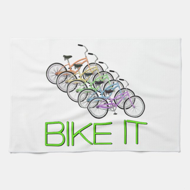 Bike it! tea towel (Horizontal)