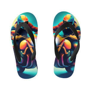 bike kid's flip flops