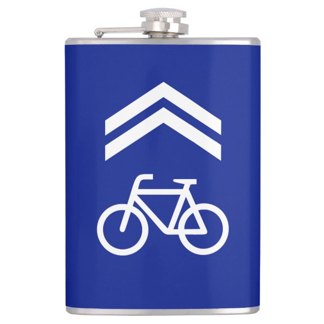 Bike Lane Hip Flask (Front)