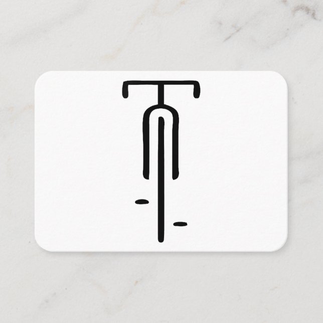 Bike logo minimal Retro, Cycling and Bicycle Lover Business Card (Front)