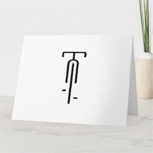 Bike logo minimal Retro, Cycling and Bicycle Lover Card