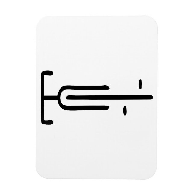 Bike logo minimal Retro, Cycling and Bicycle Lover Magnet (Vertical)