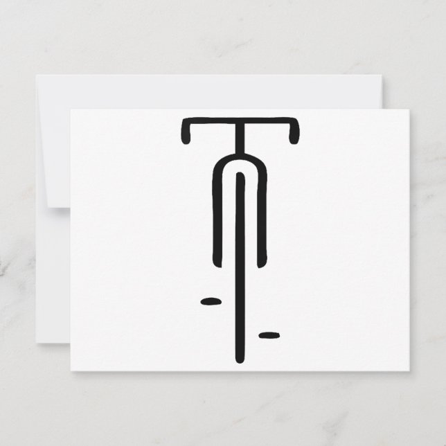 Bike logo minimal Retro, Cycling and Bicycle Lover Save The Date (Front)