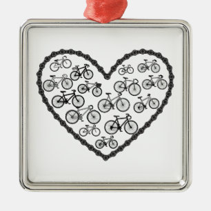 Bike Love Metal Tree Decoration