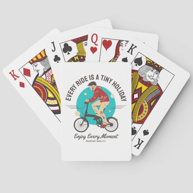 Bike Lover - Enjoy Every Moment Playing Cards (Back)