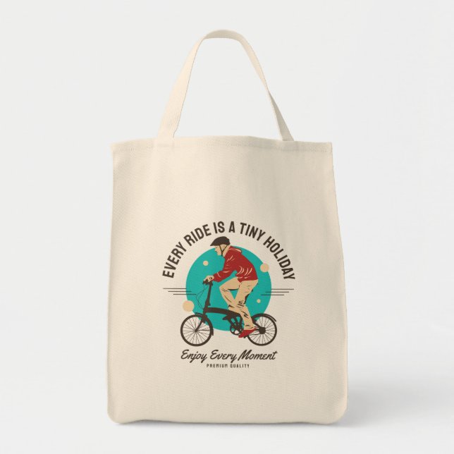 Bike Lover - Enjoy Every Moment Tote Bag (Front)