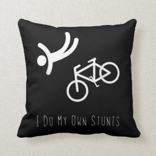 bike lover  - i do my own stunts bmx cycling gift cushion