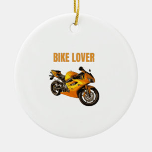 Bike Lover Motorcycle T-Shirt Sport Bike Rider D Ceramic Tree Decoration