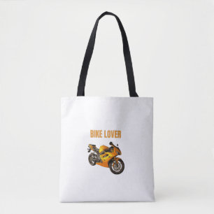 Bike Lover Motorcycle T-Shirt   Sport Bike Rider D Tote Bag