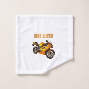 Bike Lover Motorcycle T-Shirt Sport Bike Rider D Wash Cloth