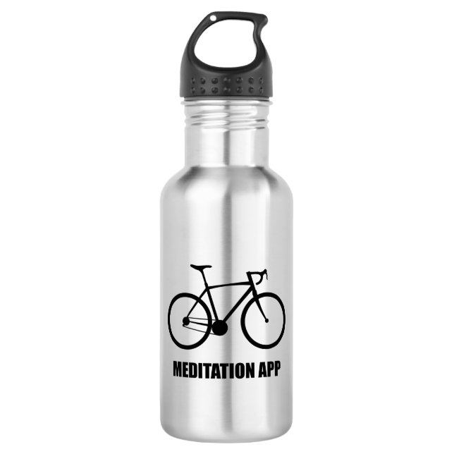 Bike Meditation App 532 Ml Water Bottle (Front)