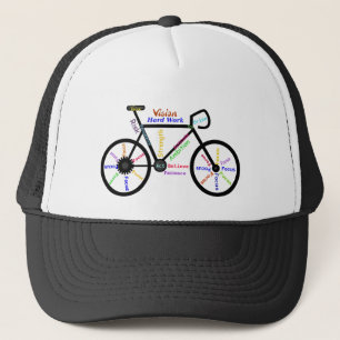 BIKE Motivational Word art Fitness Sport  Trucker Hat