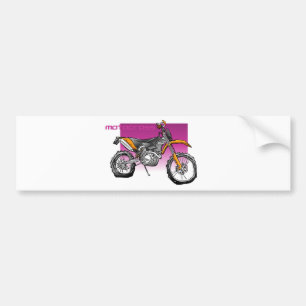 bike motorcross  offroad bumper sticker