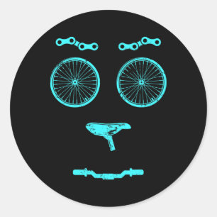 Bike Mountain Biking Cyclist Gift Bicycle  Classic Round Sticker