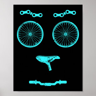 Bike Mountain Biking Cyclist Gift Bicycle Poster