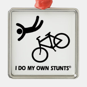 Bike My Own Stunts Metal Tree Decoration