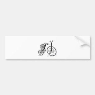 Bike on 3 wheels bumper sticker