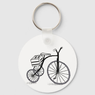 Bike on 3 wheels key ring