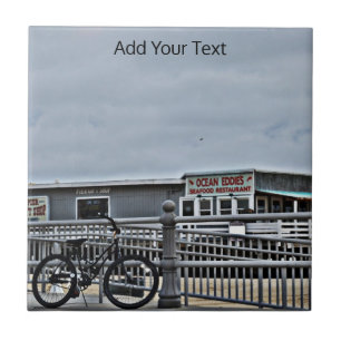Bike On The Boardwalk by Shirley Taylor Tile