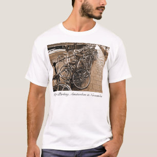 Bike Parking -- Amsterdam in November SEPIA T-Shirt