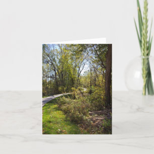 Bike Path in Iowa Photo Blank-Inside Notecard