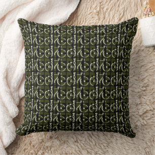 Bike pattern cushion