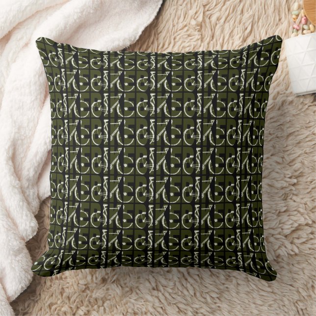 Bike pattern cushion (Blanket)