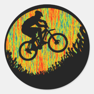 Bike Press Forward Classic Round Sticker