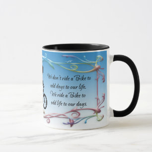 BIKE QUOTE SILHOUETTE MUG