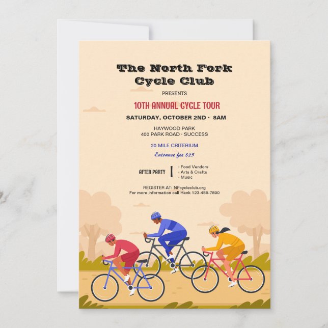 Bike Race Invitation (Front)