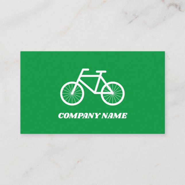 Bike rental bicycle logo business card template (Front)